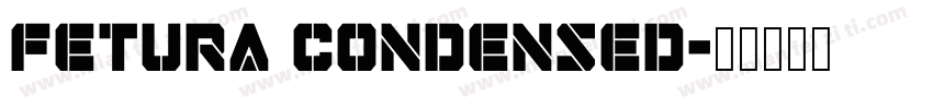 fetura condensed字体转换